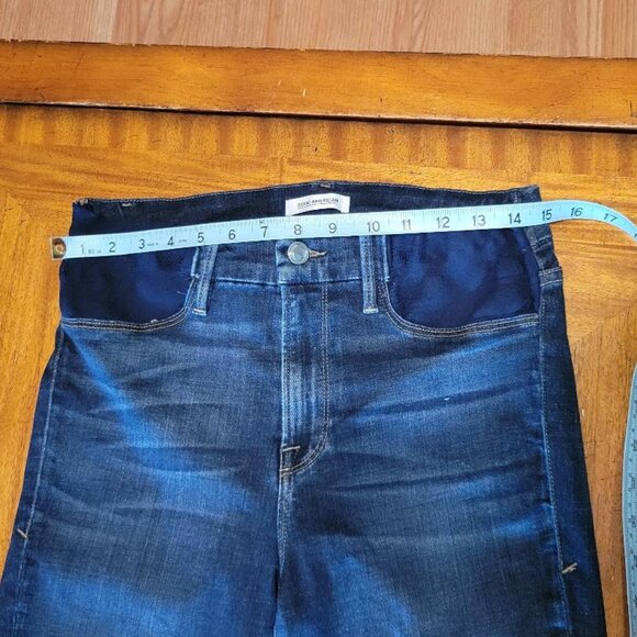 Good American Deep Wash Blue High Rise Skinny Jeans - Picture 10 of 11